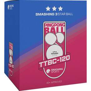 스매싱스포츠 3성 40+ ABS 탁구공 TTBC-120 120p