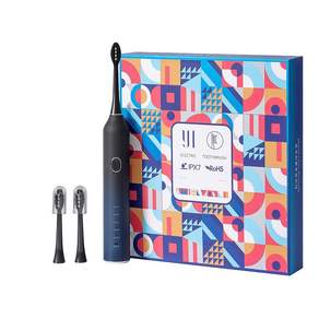 Fowod 음파 전동칫솔 IPX7방수 5가지 세정모드, 블랙, 1개, Y1