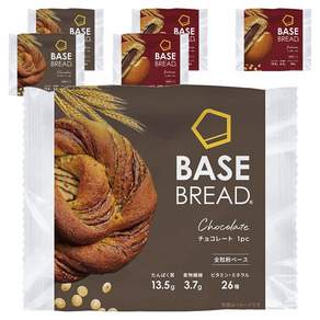 베이스 브레드 초콜릿 3개 + 앙금 3개 빵 33종 영양소 고단백 저당, 1세트, 1ml, 1g