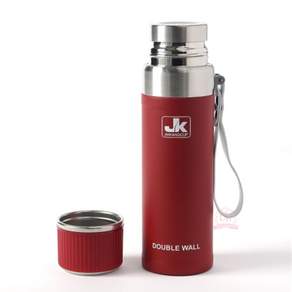 그레이스피스디자인 워터보틀 이중스텐 보온병 500ML 레드 커피보온병, 1개