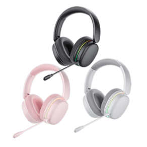 독거미 AULA G7 PRO 무선 블루투스 헤드폰 게이밍 헤드셋 저지연 마이크포함, 화이트