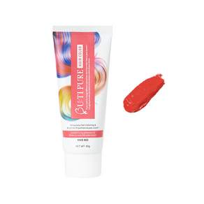뷰티퓨어 헤어컬러트리트먼트 일회용염색 셀프염색 하루염색약 60g, 1개, 레드, 레드