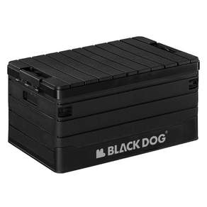 BLACKDOG PP 접이식 테이블 겸용 수납 박스 60L BD-SNX003, 블랙