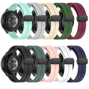 킹콩프로 갤럭시 워치 마그네틱버클 실리콘 스트랩 20mm 22mm, 블랙, 1개