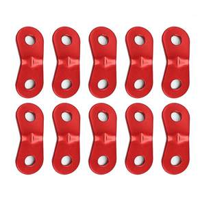 땅콩 스토퍼 캠핑용 막대 알루미늄 타프고정, 10개, 레드