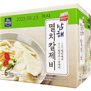 면사랑 남해 멸치칼제비 180g x 6개 코스트코 칼국수 수제비