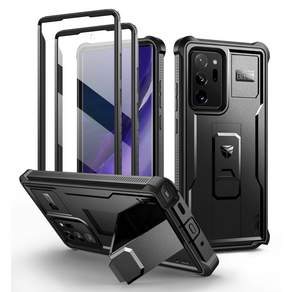Dexnor 삼성 Galaxy Note 20 Ultra 5G 케이스 [내장 화면 보호기 및 스탠드] 중형 군용급 방진 보호 커버