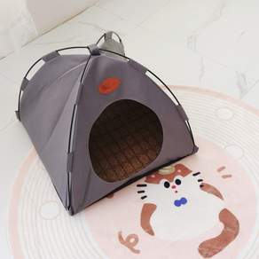 포근나래 애완동물 텐트 고양이 집/강아지 집, 1개, 그레이