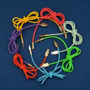 180도 회전 초고속 충전 케이블 모든기종 Charging Cable (7colors) PD, 1개, 오렌지 USB -> C type, 1.5m