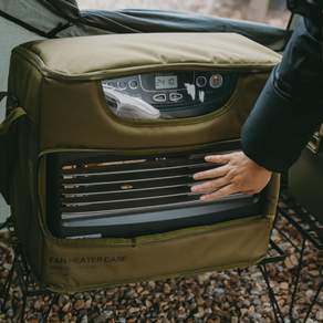 언더힐 캠핑 신일 팬히터 가방 케이스 커버 이동링 포함, 900, 900 카키+이동링