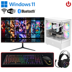 PC온스튜디오 게이밍 컴퓨터 풀세트 모니터포함 조립PC 게임용 데스크탑, 풀세트 - FG01, 500GB, ., WIN11 Home