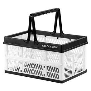 BLACKDOG 스타 스카이 접이식 수납 바구니 26L CBD2450XB012, 1개, 블랙 + 화이트