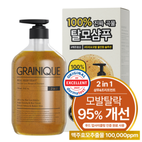 그레이니크 리얼 맥주효모 탈모 샴푸 앤 트리트먼트, 1개, 770ml