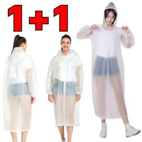 템픽스 에바 EVA 레인코트 다회용 남여공용 우비