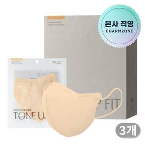 참존 톤업핏 마스크 성인용 중형, 25개입, 3개, 누드업 베이지