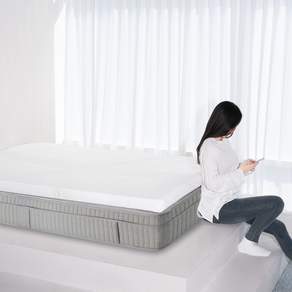 존글로벌 7cm 메모리폼 토퍼 매트리스, 화이트