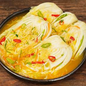 셰프애찬 단호박 백김치 알배기배추 물김치 반찬 3kg 팩, 1개
