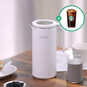 오쿠 두유제조기 1위 저소음 속이 보이는 투명 뚜껑 350ml, OCC-BM380WH(화이트)