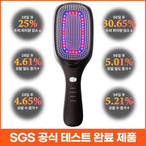 펄케어 터치뷰티 글로벌 VITA 음이온 헤어 스트레이트 브러쉬 두피 마사지기 탈모 관리기, 코코 브라운