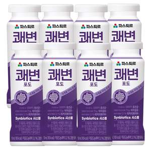 파스퇴르 쾌변 요구르트 포도 150ml (8입), 8개