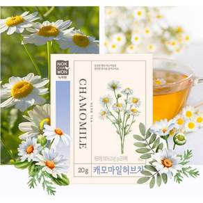 녹차원 캐모마일 허브차 20p, 1mg, 20개입, 1개
