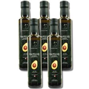 네이처담 아보카도오일 엑스트라버진 냉압착 아보카도유 HASS 품종, 5개, 250ml