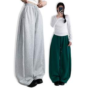 여성 와이드 팬츠 데일리 착용샷