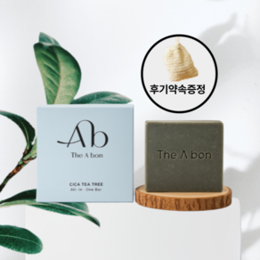 더아본 시카티트리 올인원바 어성초 병풀비누 여드름 세안 세수 클렌징비누, 100g, 1개입