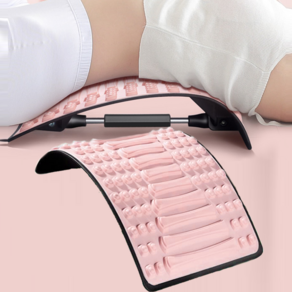 MOOZ 스트레칭 보드 목 허리 스트레칭기구 척추 허리스트레칭기구, 분홍색