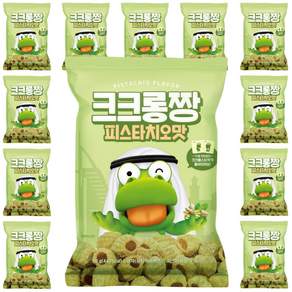 달콤 고소 짱구과자 크크롱짱 피스타치오맛, 12개, 90g