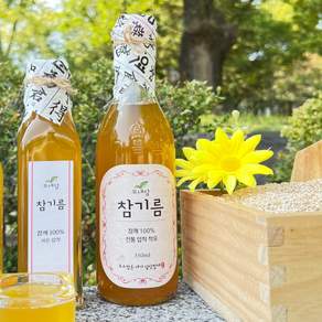 꼬내담농부 저온압착 중국산 참기름 350ml, 2개