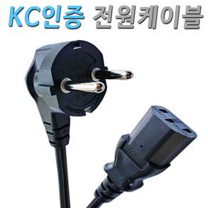KC인증 국산 일반형 전원케이블 / 해외 직구 수입 삼성 엘지 LG 가전 TV 제품 AC 220V 전원 연결 코드 선, 일반전원케이블3M [250V10A], 1개