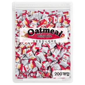 오트밀 미니바이트 인간사료 대용량 귀리과자 200개
