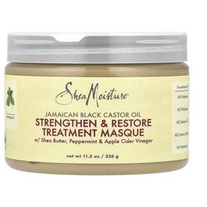 Shea Moisture 스트렝슨 & 그로우 & 리스토어 트리트먼트 마스크, 340g, 1개