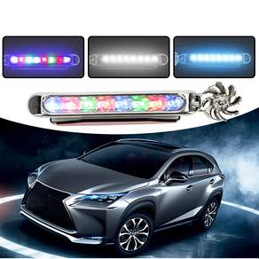 자동차 LED조명 차량용 보조등 튜닝 꾸미기 바람개비 친환경동력 W-LED-3, 4.(LED) 바람개비 (혼합), 1개