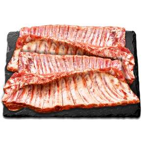 한돈 등갈비 깔끔 손질 돼지 등갈비 쪽갈비 양념 구이 포크 립 캠핑용 소분 포장, 2개, 1kg