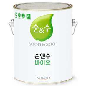 노루페인트 친환경 곰팡이방지 순앤수 바이오 4L 무광, 화이트1, 1개