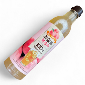 100% 과일 자연발효식초 식초명인이 만든 복숭아 발효식초 과실초 농장을부탁해, 3개, 800ml
