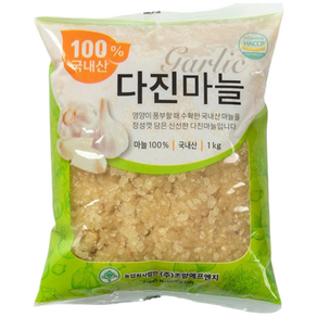 조양FNG HACCP인증 국산 다진마늘 1kg, 1개