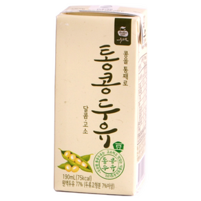 두보원 통콩두유 _콩을 통째로 갈아넣은 두유 다운 정통두유 달콤 고소 진한두유 효도선물 영양간식, 40개, 190ml