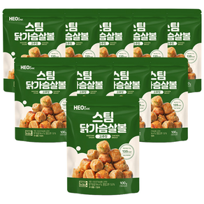 허닭 스팀 닭가슴살볼 고추맛, 10개, 100g