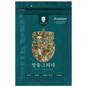 맛을 그리다 씨드믹스 500g / A급 믹스견과 베이킹 멸치볶음 반찬 토핑 호박씨 해바라기씨 아몬드슬라이스, 1개