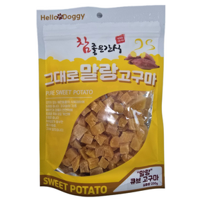 참좋은간식 그대로 말랑 큐브타입 강아지 간식, CUBE(큐브고구마), 250g, 2개