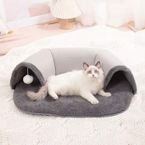 애니아 고양이 터널식숨숨하우스, 1개, 단일색삭