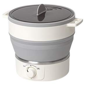 [독일브랜드] 여행용 접이식 전기포트 1L 프리볼트 110V 220V 겸용 캠핑용 미니 라면 포트 화이트 햇반 데우기 출장 유학생 필수템 기숙사 간편 조리