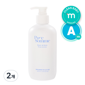 퓨어솜 베이비 키즈 아토 케어 특허성분 민감성 진정 순수 로션, 2개, 360ml