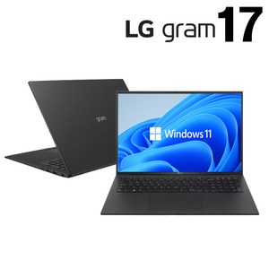 LG 전자 13세대 17인치 i7 512GB 16G 그램 노트북 17ZB90R 정품윈도우11, 17인치 그램, WIN11 Home, 16GB, 블랙