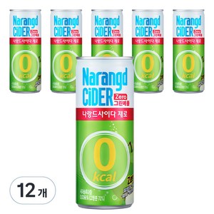 나랑드사이다 그린애플, 12개, 245ml