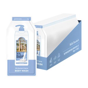 밀크바오밥 여행용 바디워시 파우치 화이트머스크, 10g, 50개
