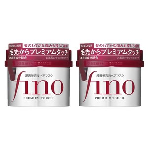 Fino 프리미엄 터치 침투 미용액 헤어 마스크, 2개, 230g